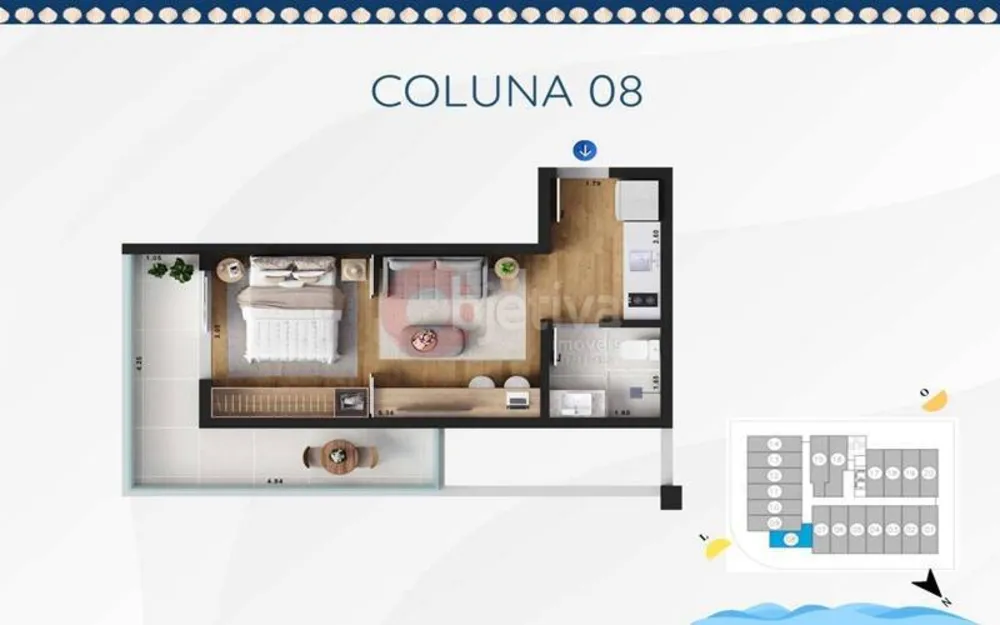 Flat/Apart Hotel, 1 quarto, 30 m² - Foto 34