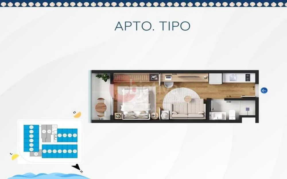 Flat/Apart Hotel, 1 quarto, 30 m² - Foto 33