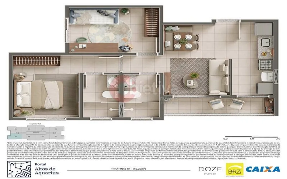 Apartamento, 2 quartos, 53 m² - Foto 15