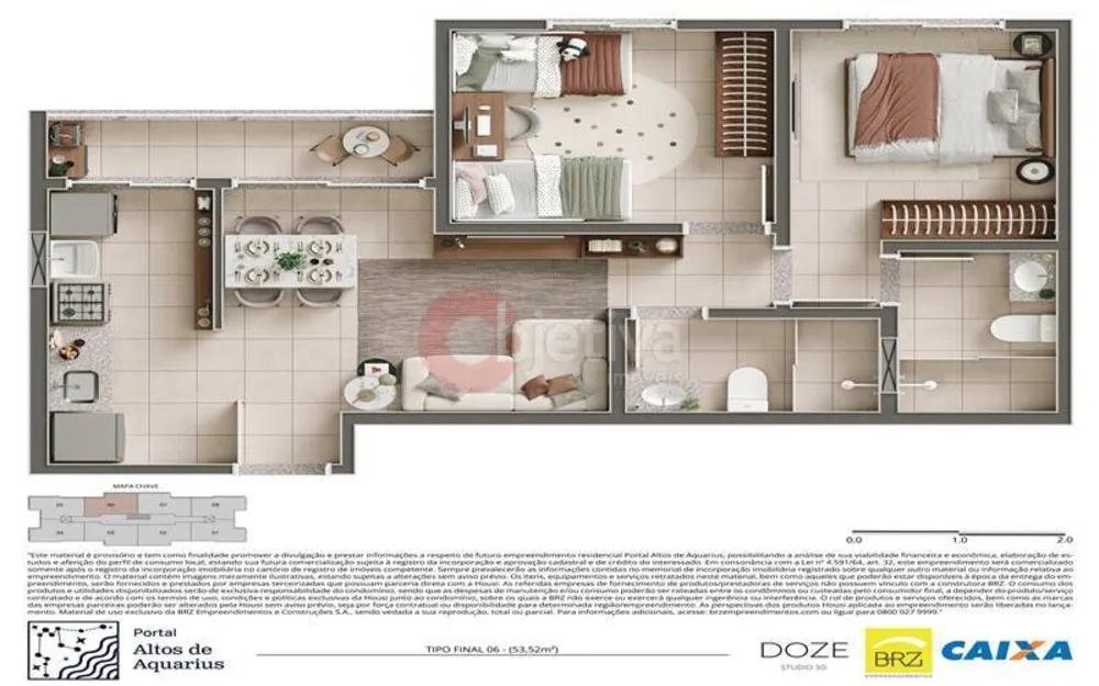 Apartamento, 2 quartos, 53 m² - Foto 16