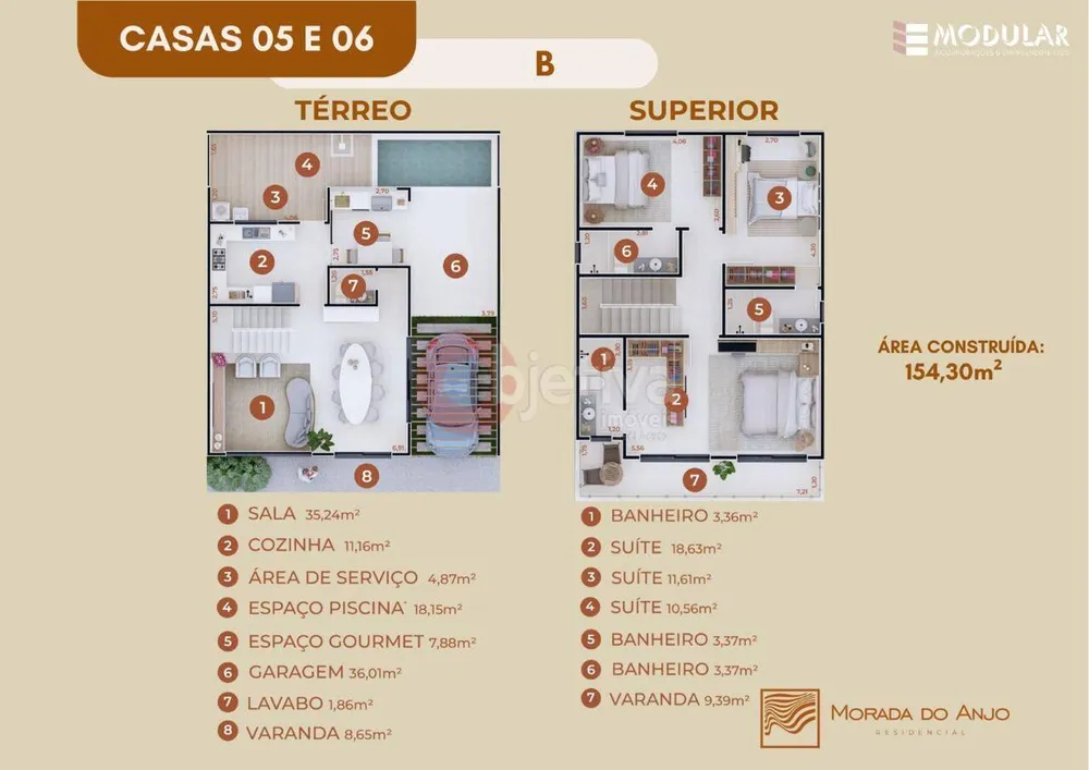 Casa de Condomínio, 4 quartos - Foto 18