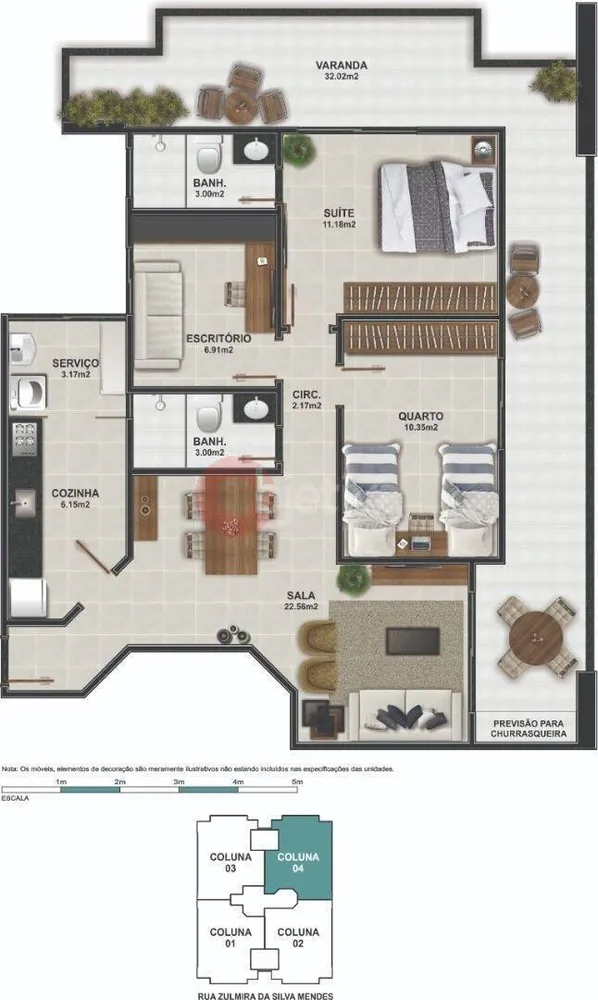 Apartamento, 2 quartos, 105 m² - Foto 11