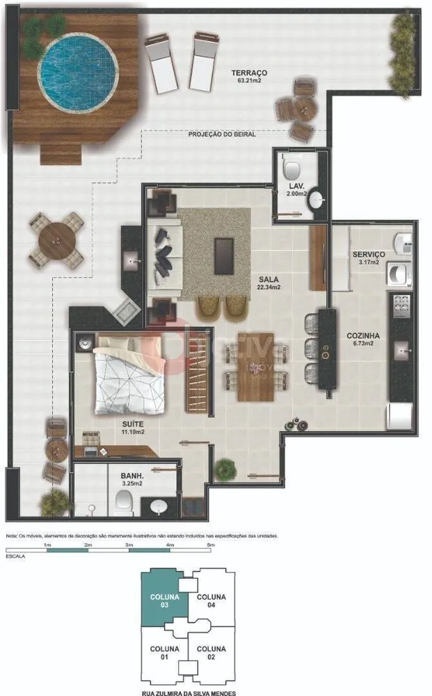 Apartamento, 2 quartos, 105 m² - Foto 1