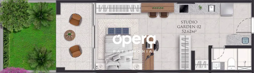 Apartamento, 1 quarto, 60 m² - Foto 2