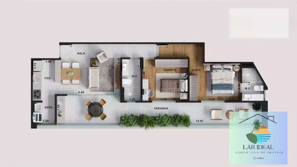 Apartamento, 1 quarto, 64 m² - Foto 15