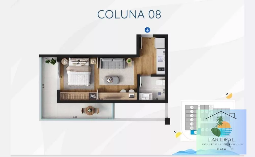 Apartamento, 1 quarto, 37 m² - Foto 20