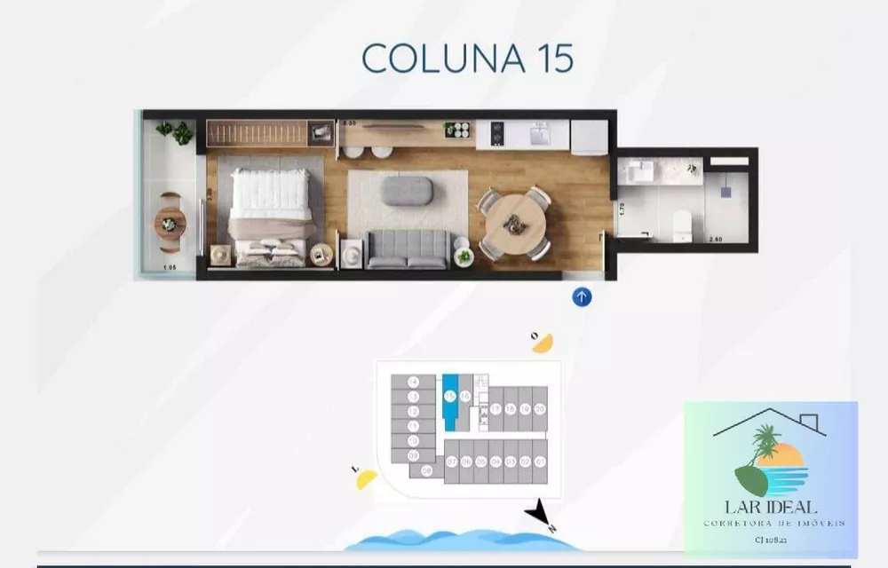 Apartamento, 1 quarto, 37 m² - Foto 18
