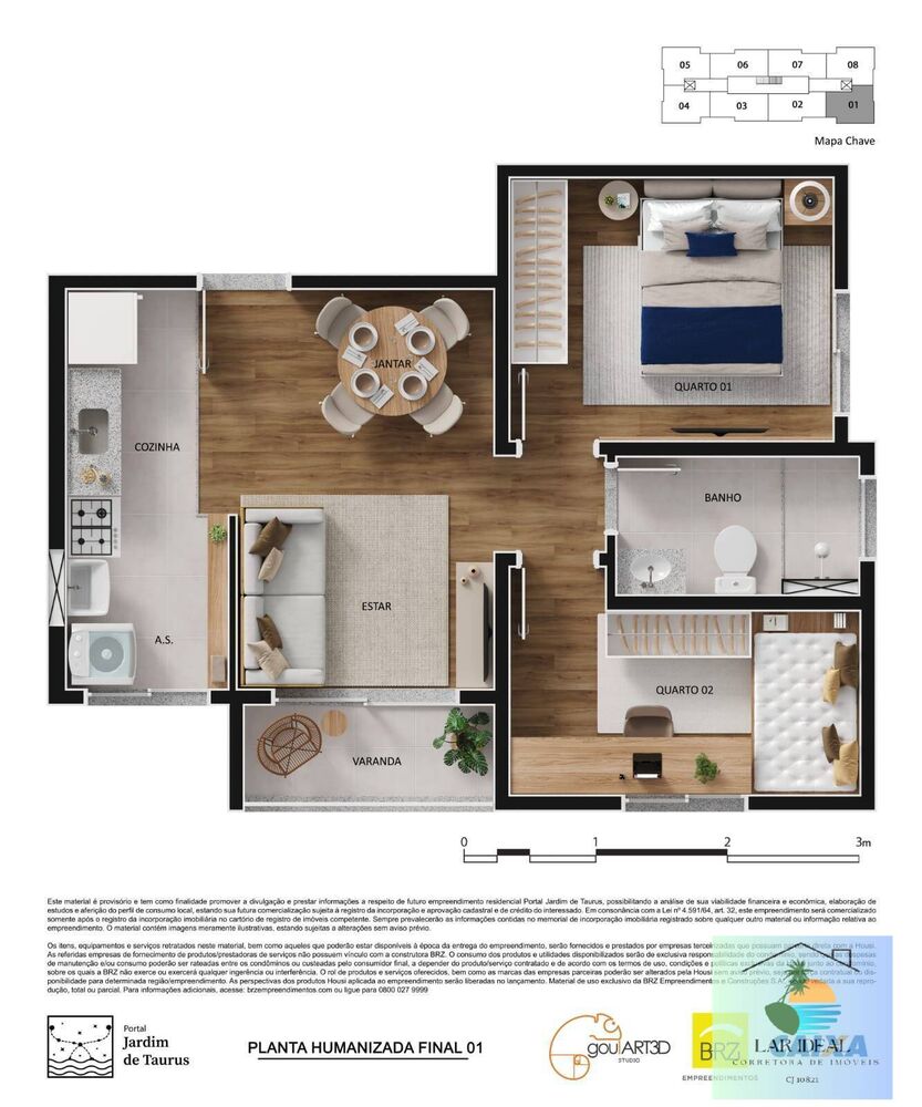 Apartamento, 2 quartos - Foto 4