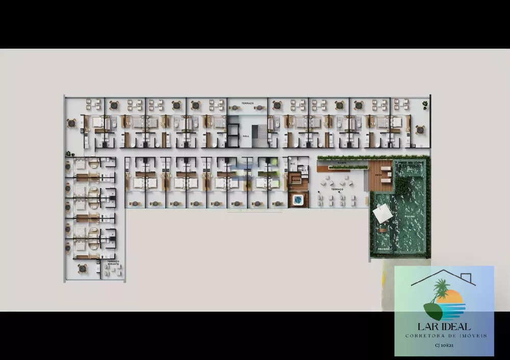 Flat/Apart Hotel, 1 quarto, 29 m² - Foto 12