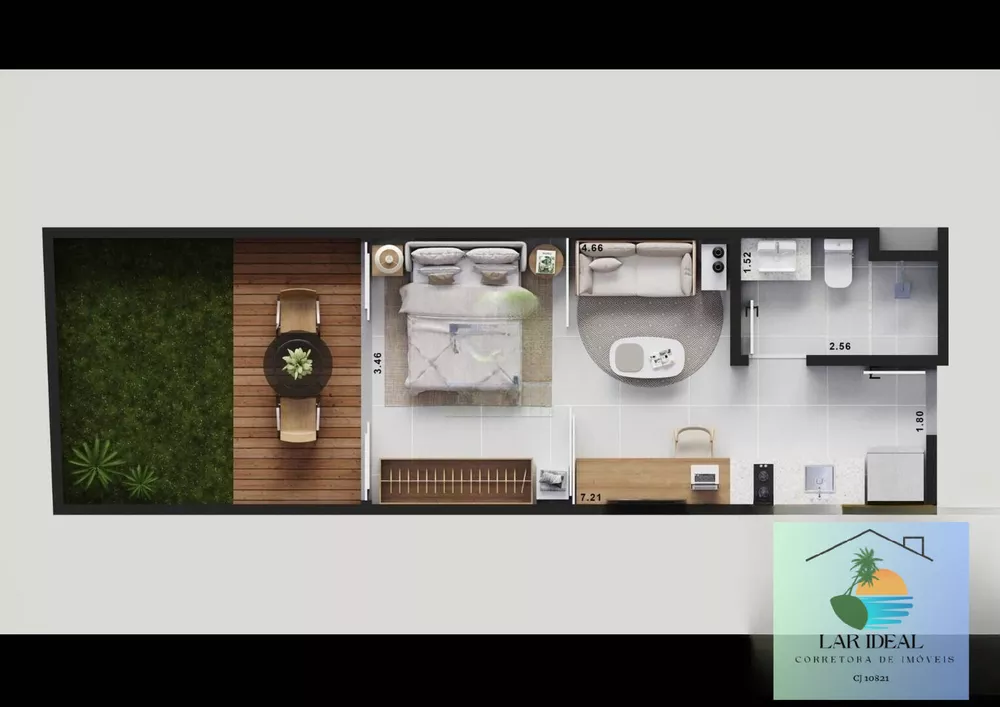 Flat/Apart Hotel, 1 quarto, 29 m² - Foto 14