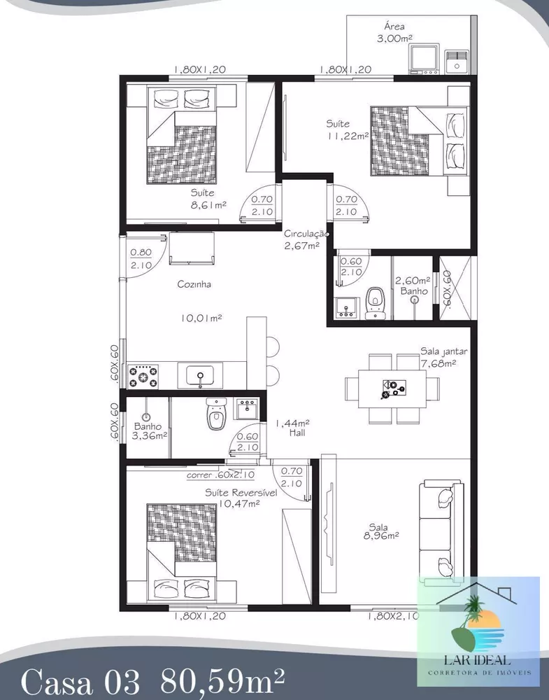 Casa, 3 quartos - Foto 18