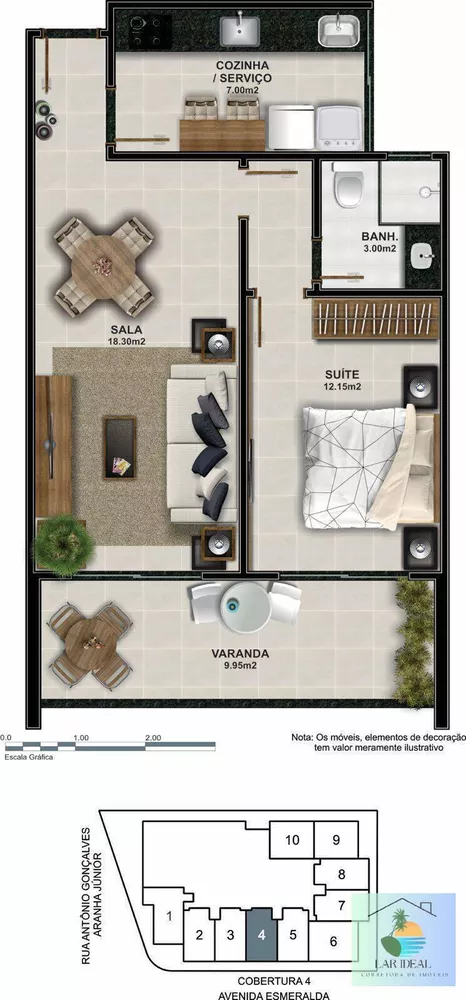 Cobertura, 1 quarto, 53 m² - Foto 25