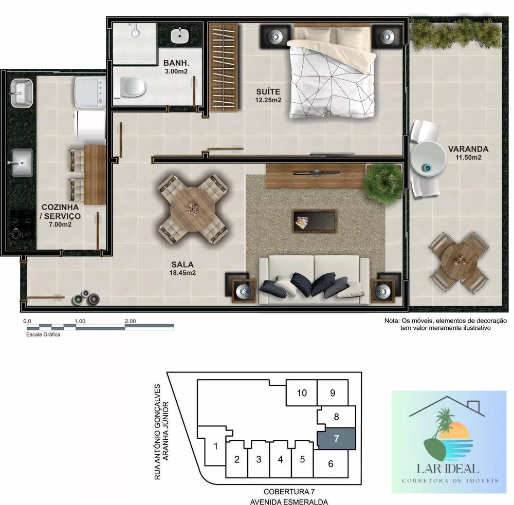 Cobertura, 1 quarto, 53 m² - Foto 31
