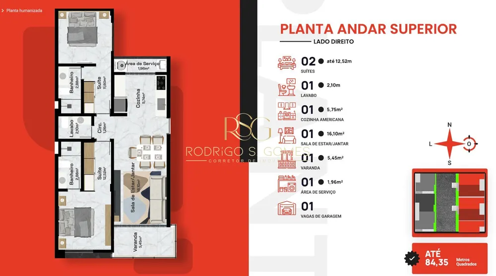Apartamento, 2 quartos, 82 m² - Foto 3