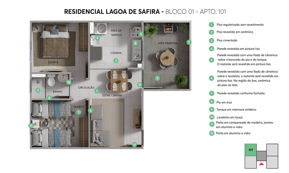 Apartamento à venda com 2 quartos, 41m² - Foto 12