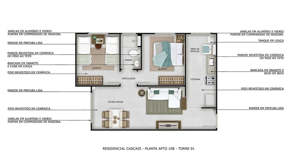 Apartamento à venda com 2 quartos, 42m² - Foto 13