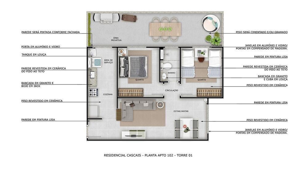 Apartamento à venda com 2 quartos, 42m² - Foto 14