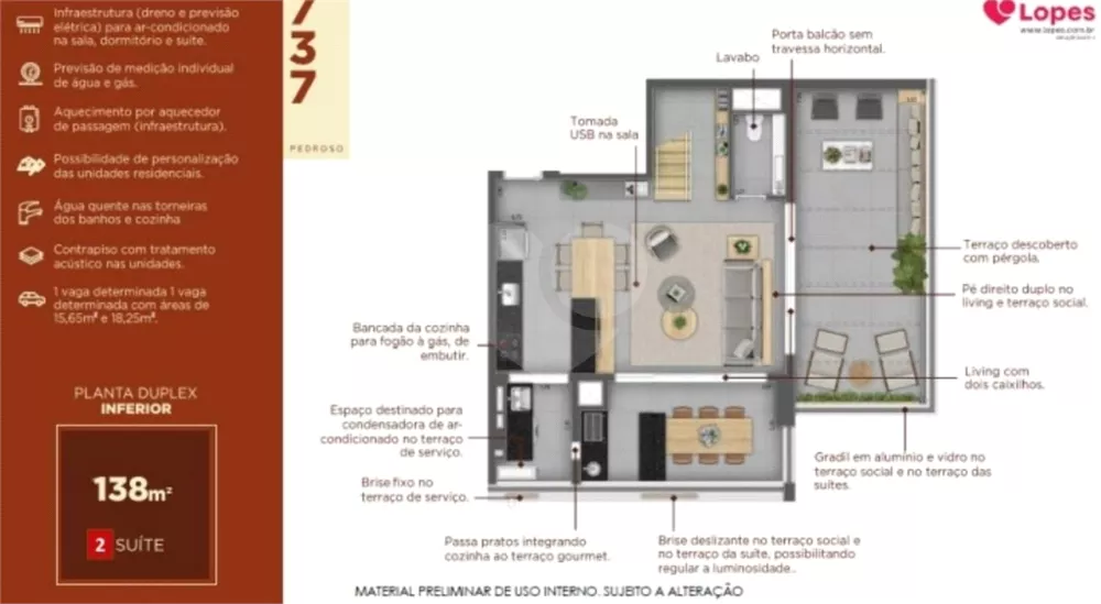 Cobertura, 2 quartos, 138 m² - Foto 4