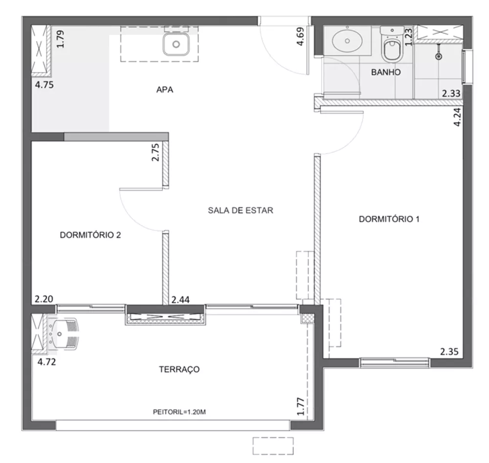 Apartamento, 2 quartos, 49 m² - Foto 4