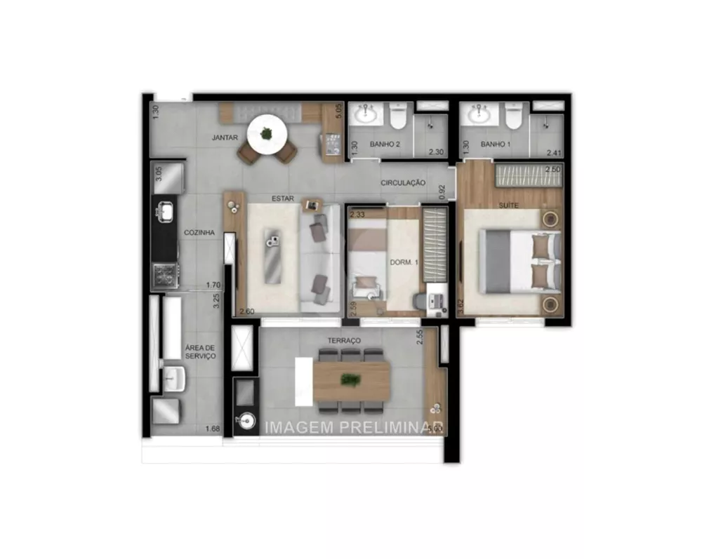 Apartamento, 2 quartos, 73 m² - Foto 4