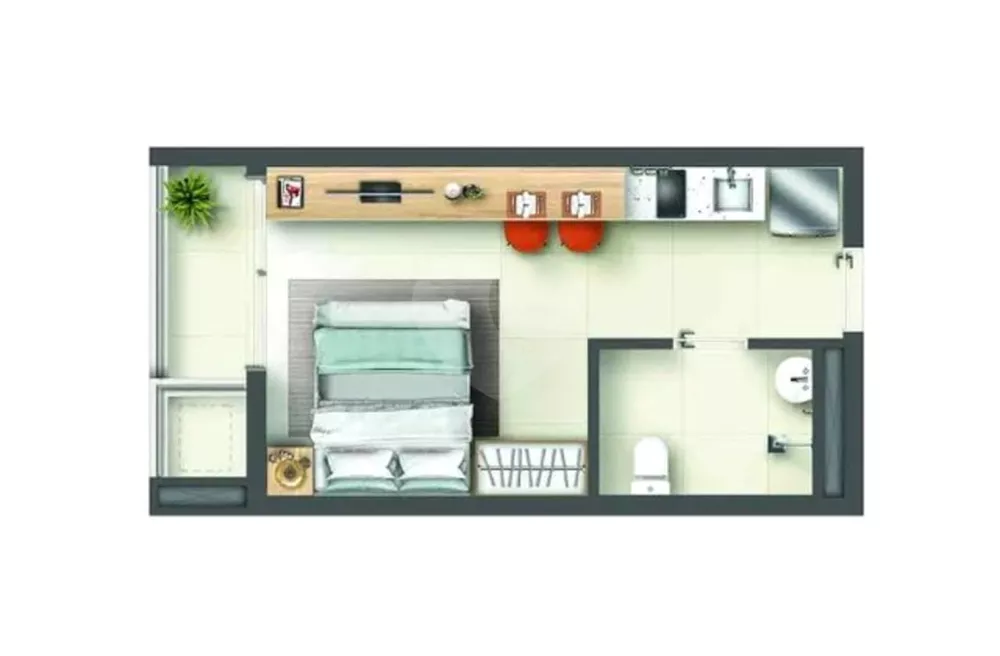Apartamento, 1 quarto, 26 m² - Foto 3