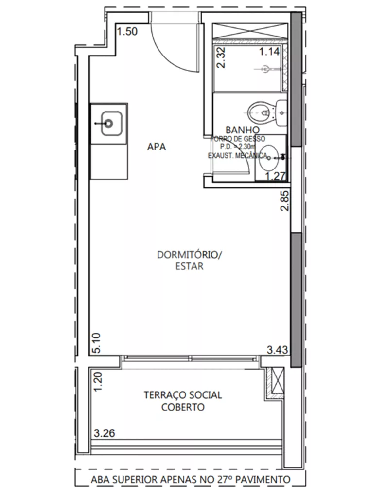Apartamento, 1 quarto, 26 m² - Foto 4