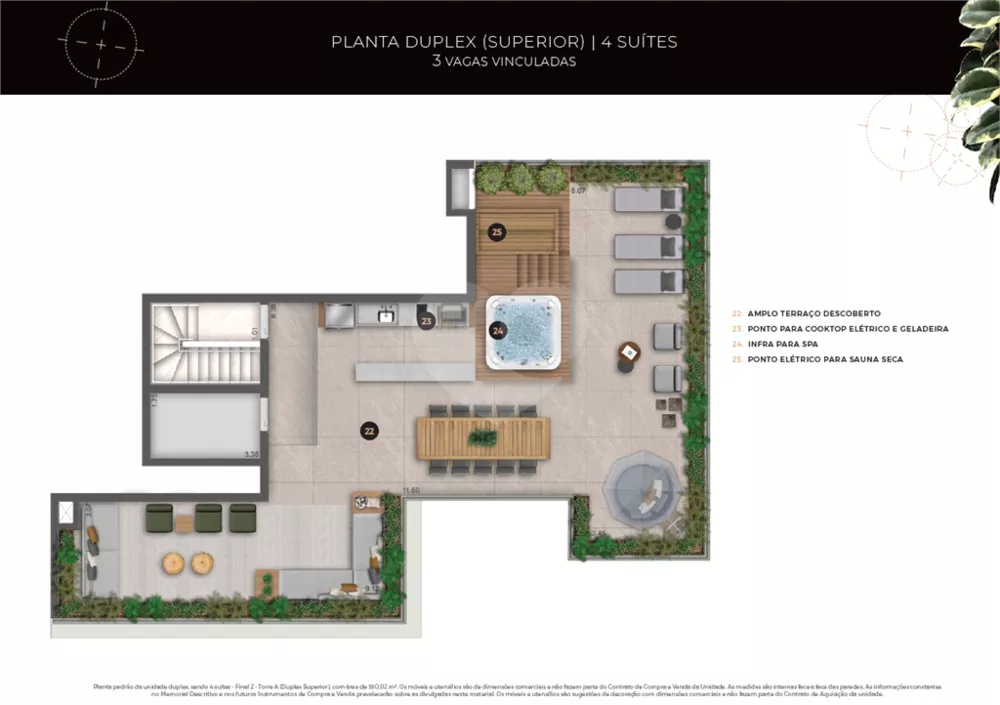 Cobertura, 4 quartos, 330 m² - Foto 3