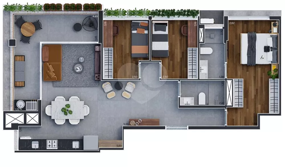 Apartamento, 3 quartos, 68 m² - Foto 3