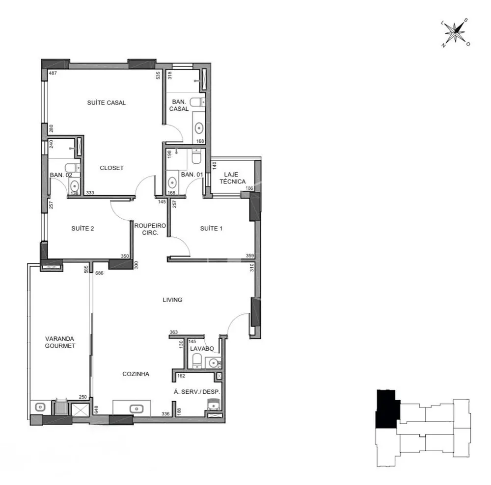 Apartamento, 3 quartos, 129 m² - Foto 3