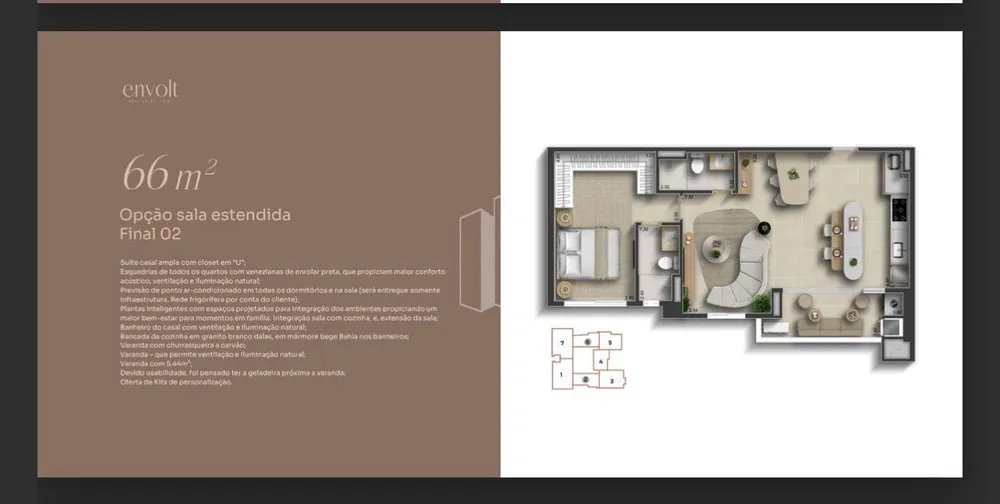 Apartamento, 1 quarto, 66 m² - Foto 2