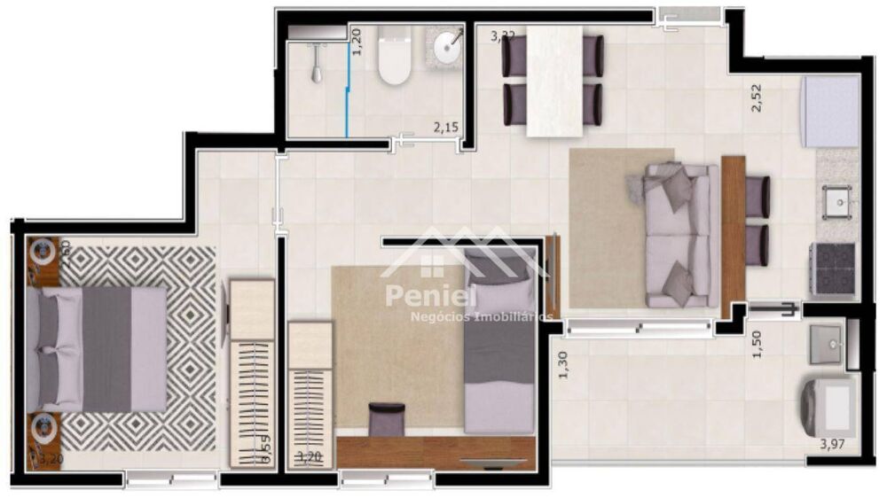 Apartamento, 1 quarto, 49 m² - Foto 4