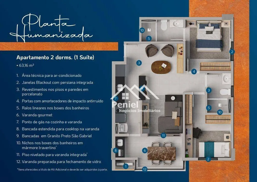 Apartamento, 2 quartos, 63 m² - Foto 12