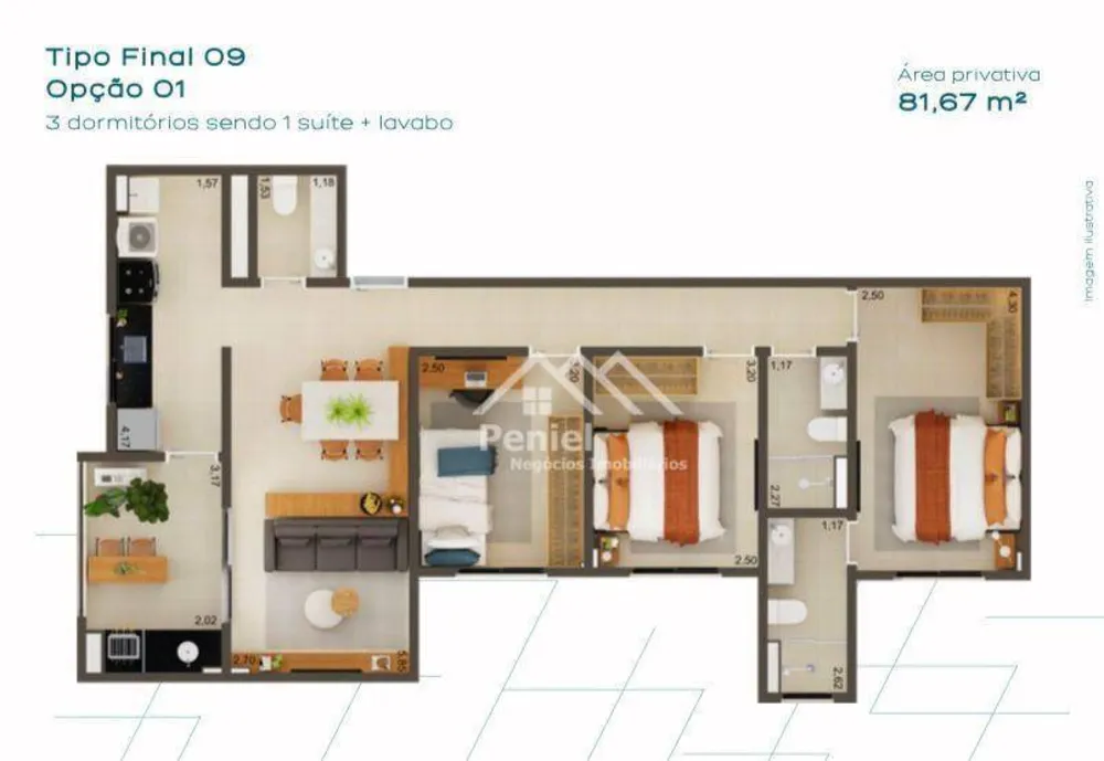 Apartamento, 3 quartos, 81 m² - Foto 4