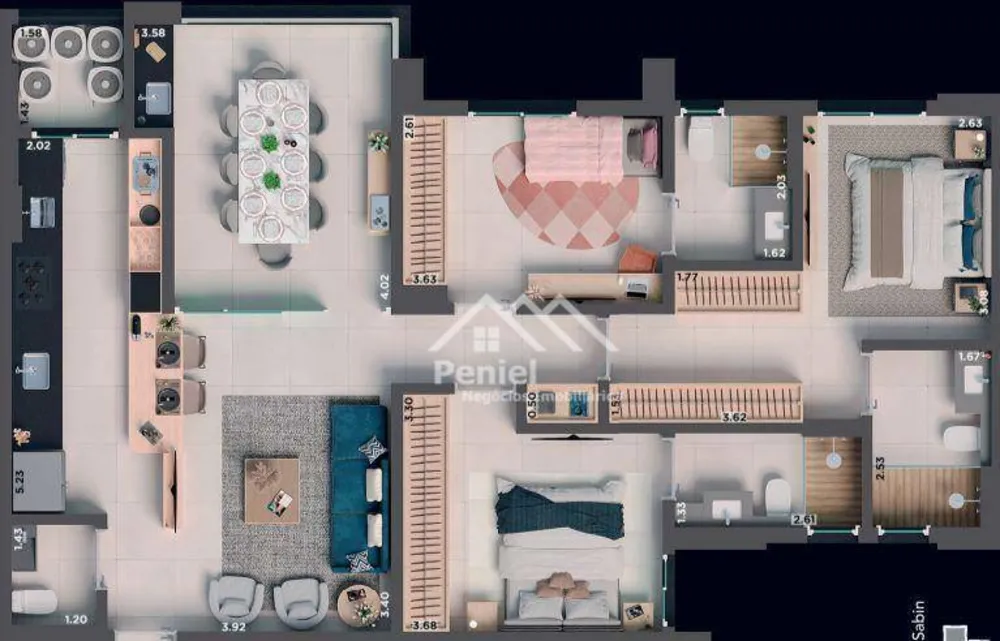 Apartamento, 3 quartos, 106 m² - Foto 4
