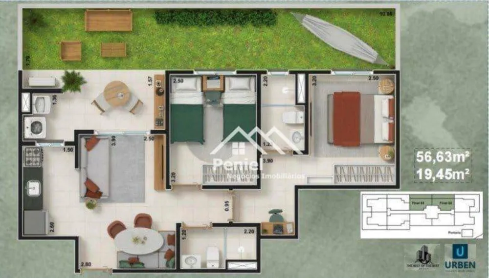 Apartamento, 2 quartos, 56 m² - Foto 10