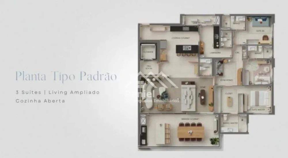 Apartamento, 3 quartos, 204 m² - Foto 2