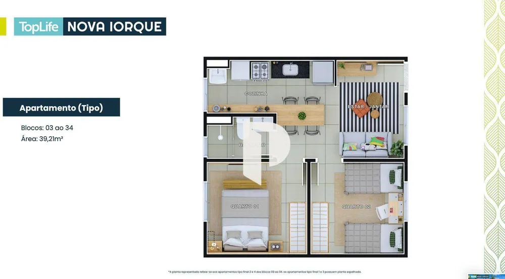 Apartamento, 2 quartos, 40 m² - Foto 6