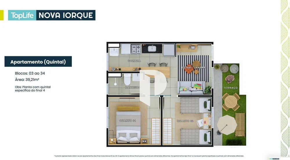 Apartamento, 2 quartos, 40 m² - Foto 2