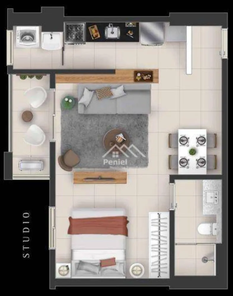 Kitnet-Studio, 43 m² - Foto 10