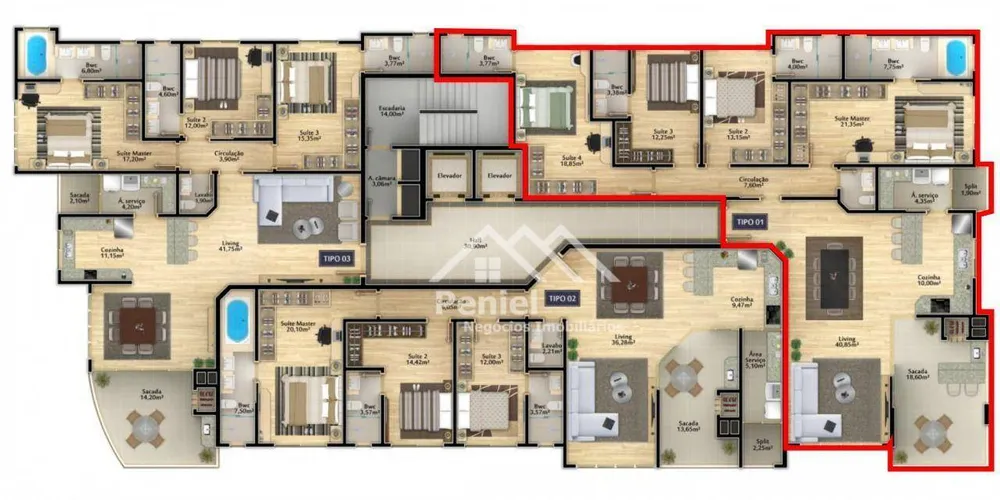 Apartamento, 4 quartos, 190 m² - Foto 12