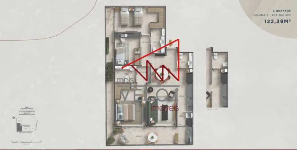 Apartamento, 3 quartos, 122 m² - Foto 4