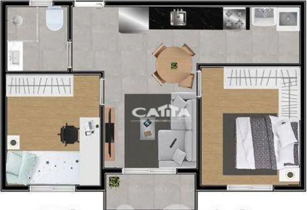 Apartamento, 2 quartos, 40 m² - Foto 3