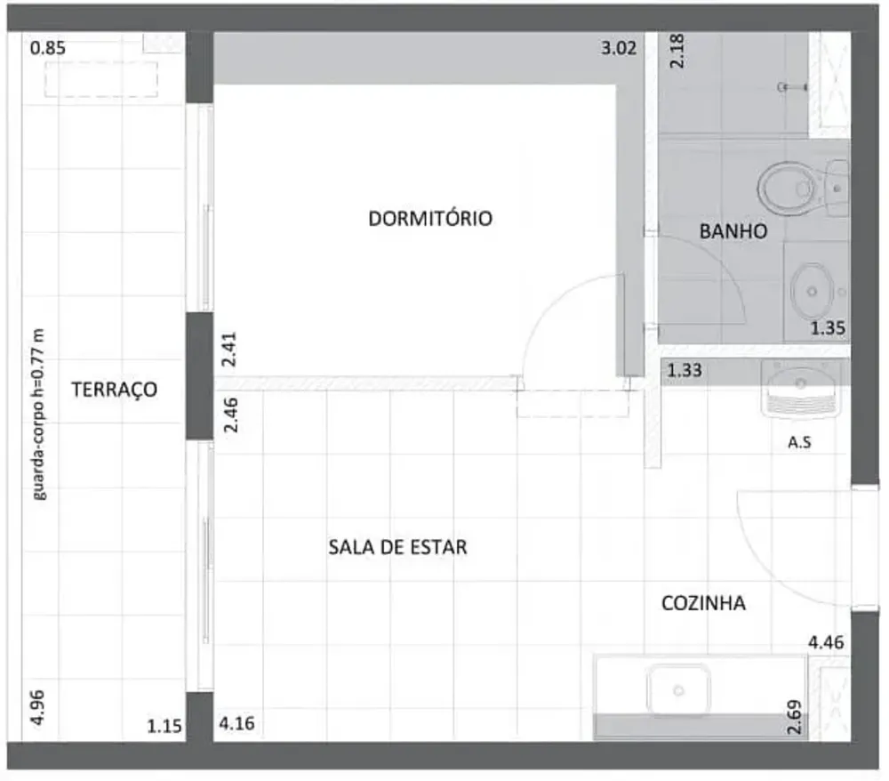 Apartamento, 1 quarto, 32 m² - Foto 16