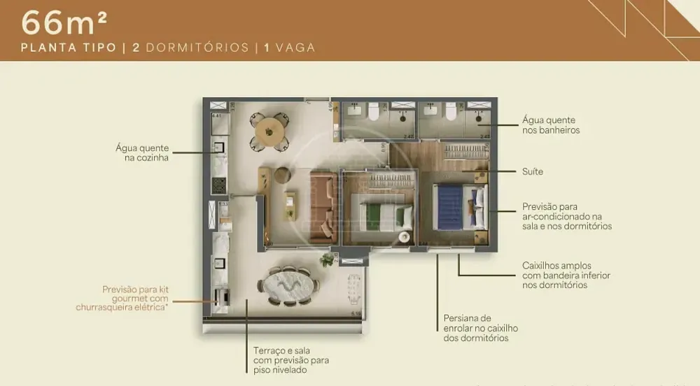 Apartamento, 2 quartos, 57 m² - Foto 16