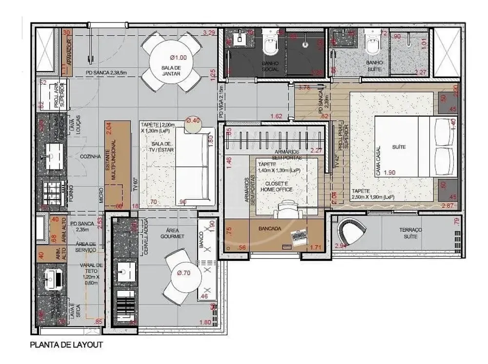 Apartamento, 2 quartos, 59 m² - Foto 16