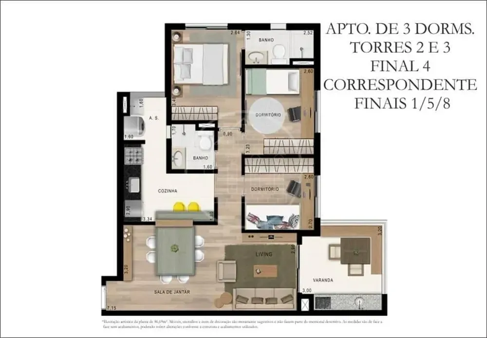 Apartamento, 2 quartos, 58 m² - Foto 12