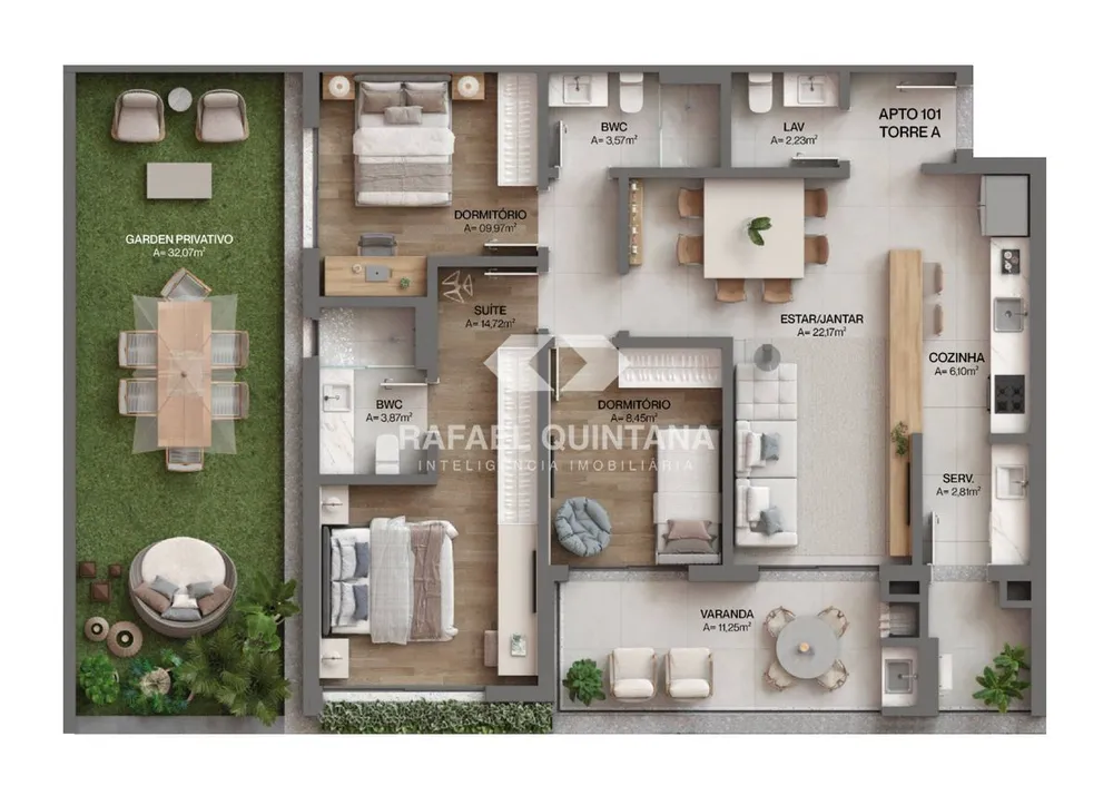 Apartamento, 1 quarto, 76 m² - Foto 2