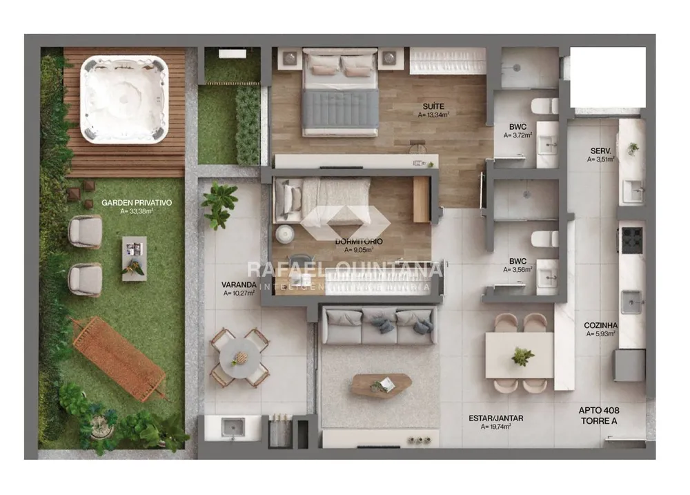 Apartamento, 1 quarto, 76 m² - Foto 5