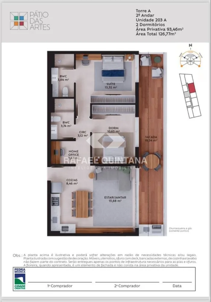 Apartamento, 2 quartos, 93 m² - Foto 1