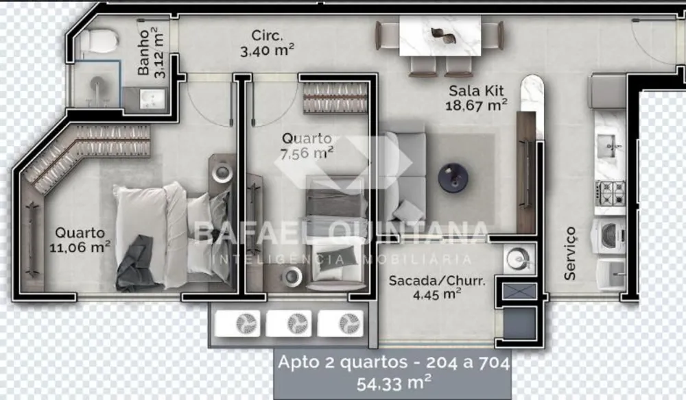 Apartamento, 2 quartos, 34 m² - Foto 4